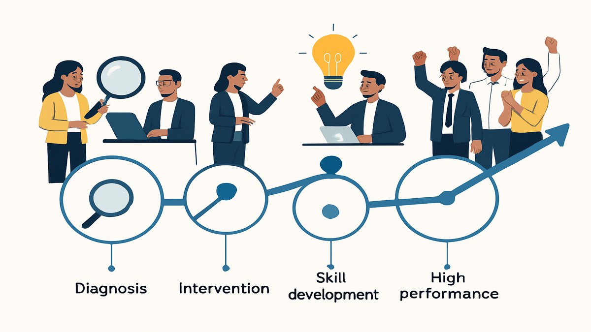 Roadmap de desarrollo organizacional: del diagnóstico al equipo de alto rendimiento
