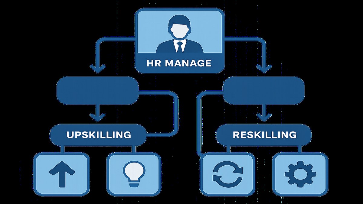 Árbol de decisión para elegir entre upskilling o reskilling según el rol