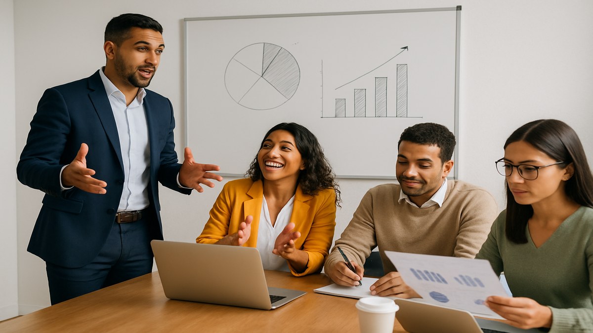 Los 4 perfiles DISC en un equipo de trabajo corporativo