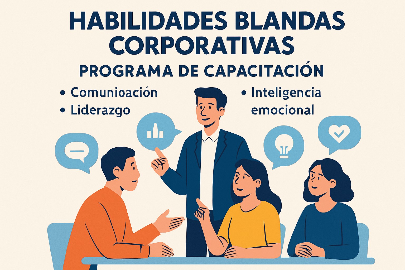 Habilidades blandas corporativas: programa de capacitación en comunicación, liderazgo e inteligencia emocional para equipos