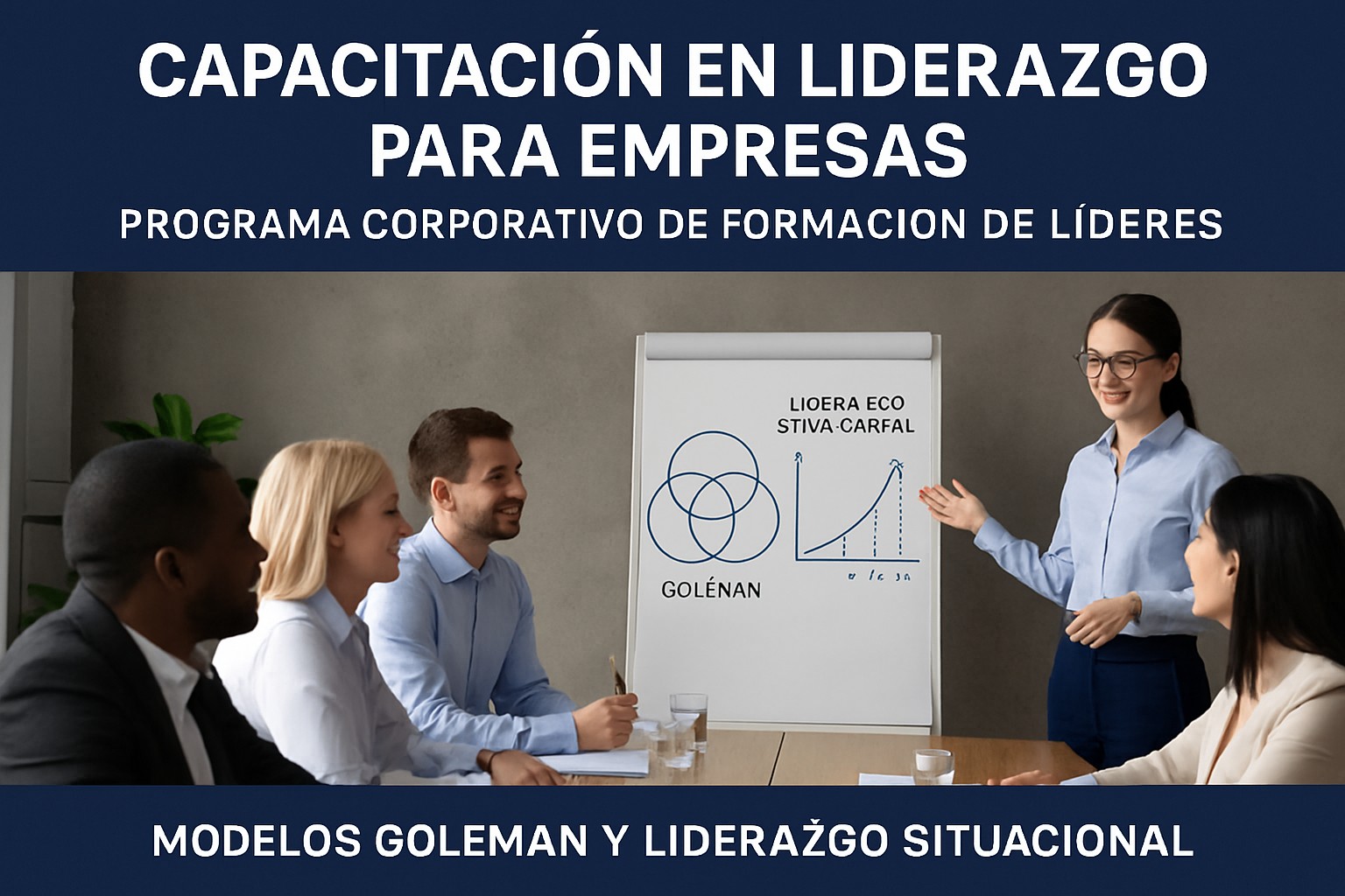 Capacitación en liderazgo para empresas: programa corporativo de formación de líderes con modelos Goleman y liderazgo situacional