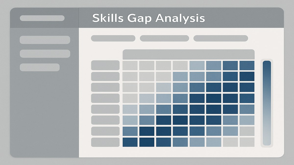 Matriz de brechas de habilidades (skills gap) para plan de upskilling empresarial